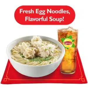 Wonton Mami Regular with Drink