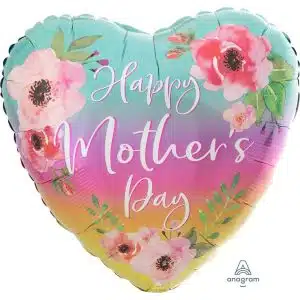 MOTHER'S DAY PINK FLORAL HEART