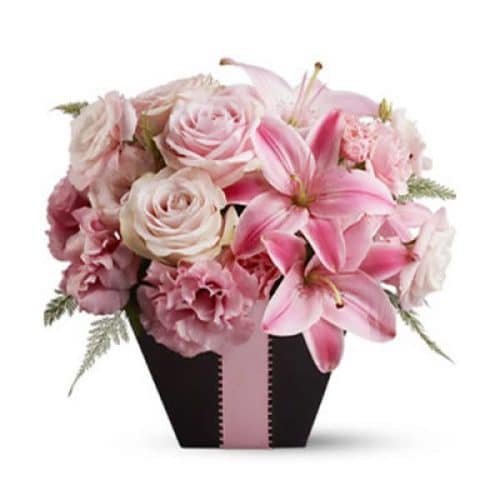Bright Mixed Flower Vase