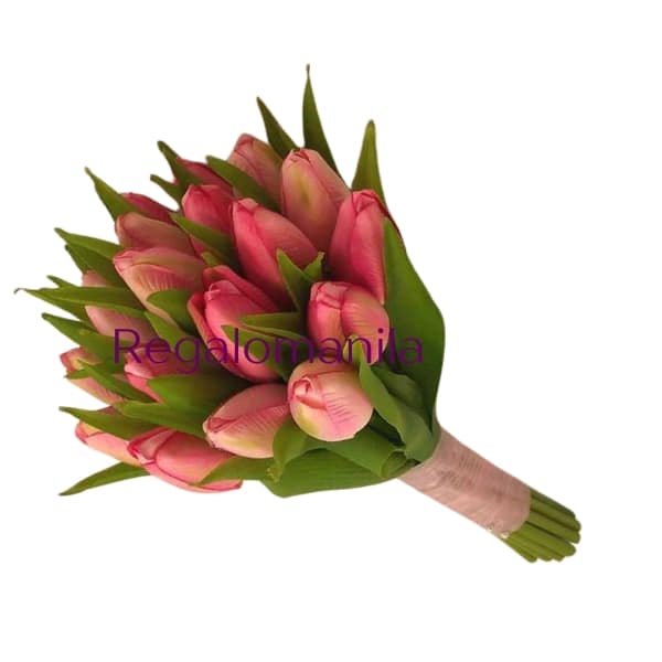 Pink Tulip Handtied Bouquet