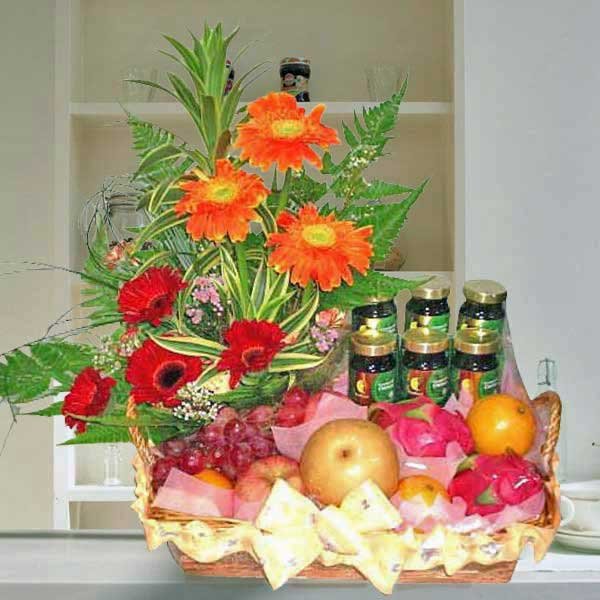 Gerbera And Fruits With 6 Chicken Essence