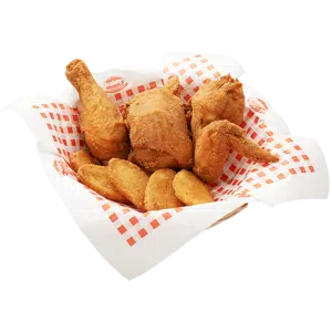 Shakeys Chicken and mojos