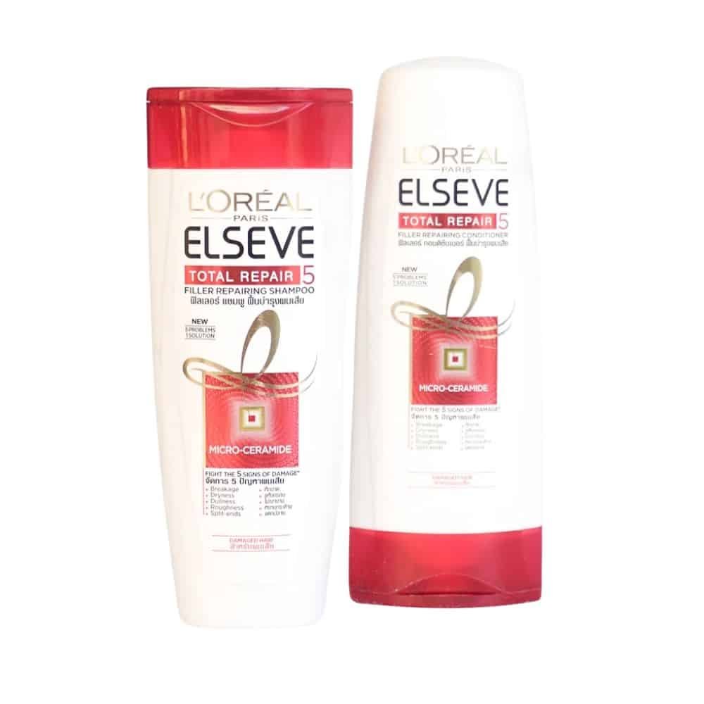 Elseve shampoo and conditioner