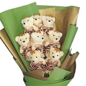 8 Mini Bear Bouquet