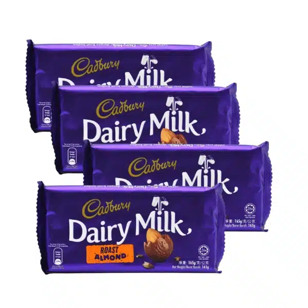 Cadbury Dairy Milk Roast Almond165g x 4