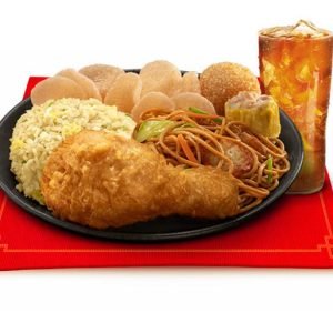 Chinese Style Fried Chicken Lauriat with Drink