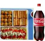 Goldilocks fiesta pack spaghetti with 1.5 Liter Coke