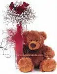 Sweet Thoughts Roses With Teddy