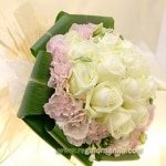 White rose bouquet
