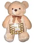 Giant Bear with 24 Rocher Chocolates