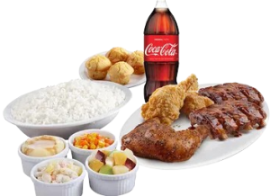 Honey Bourbon Rib & Chicken Platter Group Meal