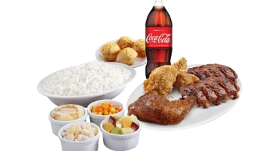 Honey Bourbon Rib & Chicken Platter Group Meal