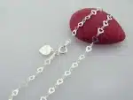 Sterling Heart-chain Anklet