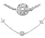Flower Charm Rolo Necklace