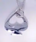 Platifina Contemporary Spade Pendant
