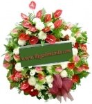 Red Regards Wreath