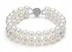 Double Strand White Pearl Bracelet