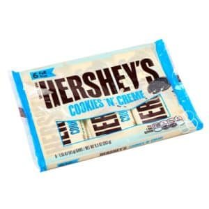 Hershey's Cookies 'n' Creme Chocolate Bars 6 x 43g