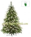 5' Full Fraser Fir Tree, Flocked, 200 Clear Lamps