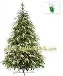 5' Full Fraser Fir Tree, Flocked, 200 Clear Lamps