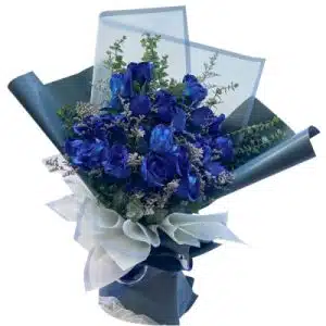 24 stems of local Blue Roses