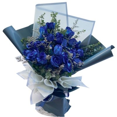 24 stems of local Blue Roses