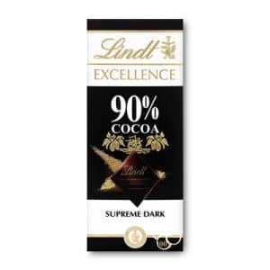 Lindt Excellence 90% Dark Chocolate 100g x 4