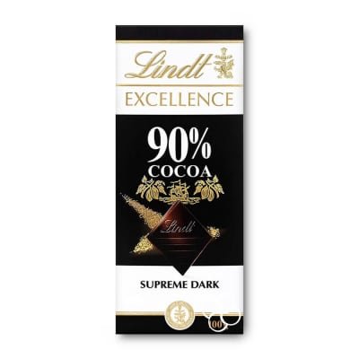 Lindt Excellence 90% Dark Chocolate 100g x 4