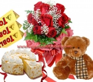 Red Roses Combo Gifts Pack