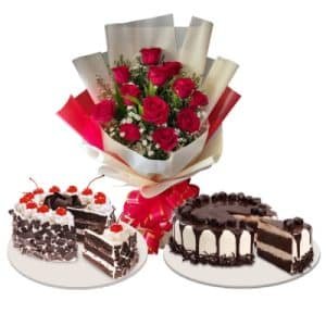 Rose with  RR cake