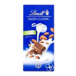 Lindt Classic Milk Almond Chocolate 100g x 4