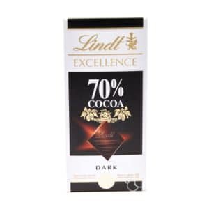 Lindt Excellence 70% Cocoa Dark Chocolate 100g x 4