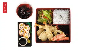Prawn & Kani Tempura Maki Bento