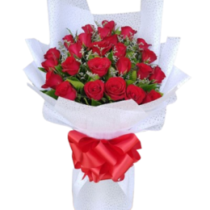 2 Dozen Stem Red Rose Bouquet