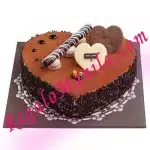 Tous Les Jours Chocolate Crunch Heart Cake