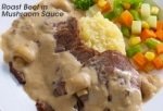 Contis Roast Beef in Mushroom Sauce