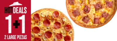 PIZZA HUT DEALS 1+1