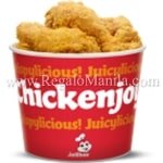 Chicken Bucket 8pc combination + 4 fries + 4 of Drink + 4 Extra Rice + 4 Peach Mango Pie