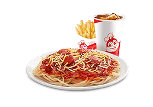 Jolly Spaghetti w/ Fries & Drink
