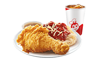 1 - pc. Chickenjoy w/ Jolly Spaghetti