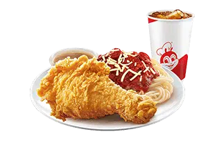 1 - pc. Chickenjoy w/ Jolly Spaghetti