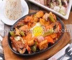 Sizzling Seafood Gambas