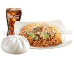Pancit Canton & Chunky Asado Siopao w/ Regular Drink