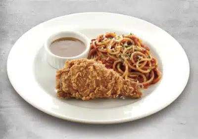 1PC FRIED CHICKEN W/ SPAGHETTI