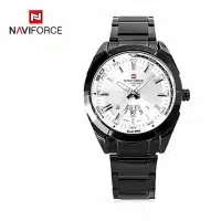 Naviforce 9038 Male Quartz Watch - White / Black
