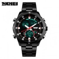 SKMEI 1146 Dual Mode Digital Analog Stainless Watch