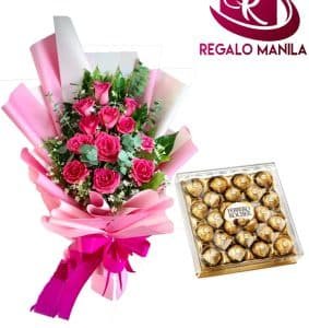 Pink Bloom with Ferrero Rocher