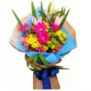 Mixed Color Flower Bouquet