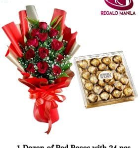 Red Bloom with Ferrero Rocher