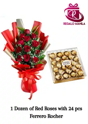 Red Bloom with Ferrero Rocher